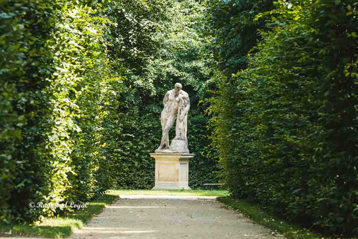 sculpture baroque garden at gross-sedlitz saxony