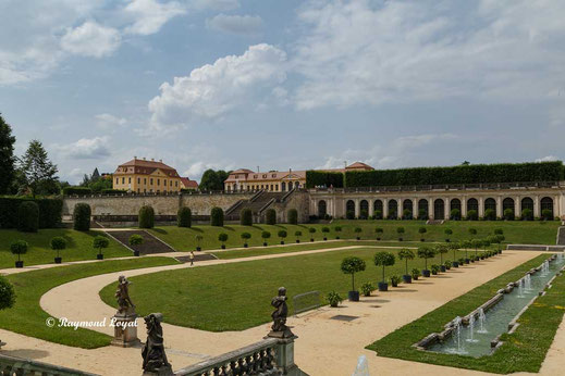 baroque garden in gross-sedlitz saxony