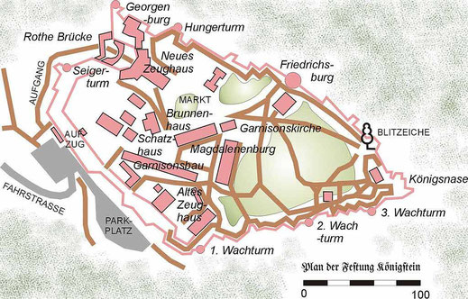 map koenigstein fortress