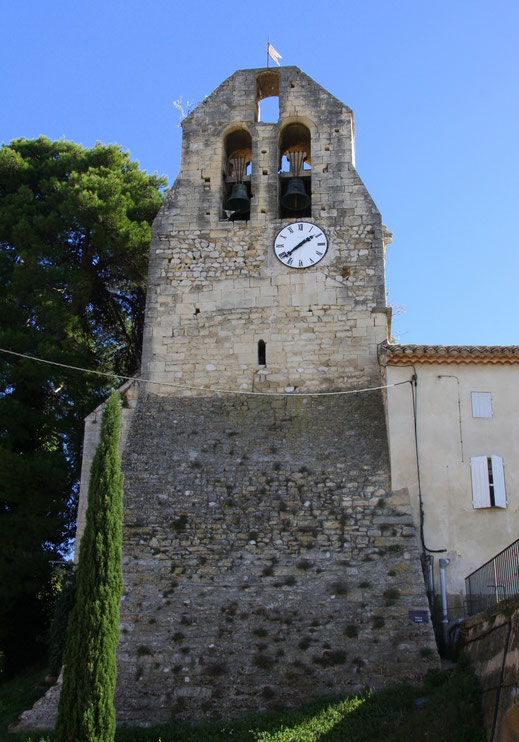 Bild: Glockenturm der ehemaligen Kirche St. Peter in Robion