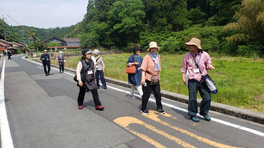 石見銀山まで徒歩