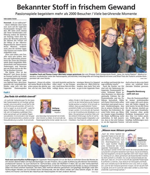 Bericht Soester Anzeiger vom 09.04.2019