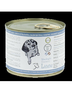 Die Schonkost mit leicht verdaulichem Lammfleisch, leckerer Hirse, sättigenden Kartoffeln, frischem Spinat, knackigen Karotten und die einzigartigen Algenmischung.