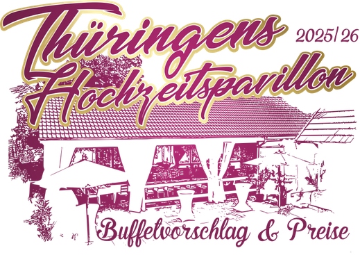 Buffetvorschlag und Preise für Thüringens Hochzeitspavillon 2025/26