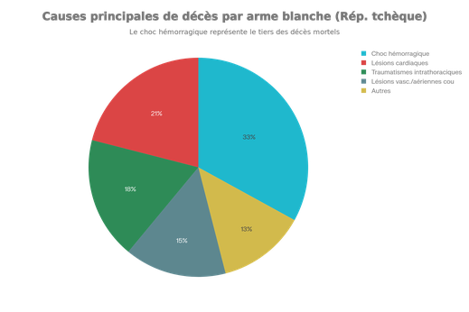 Localisation des blessures et mécanismes létaux des homicides par armes blanches