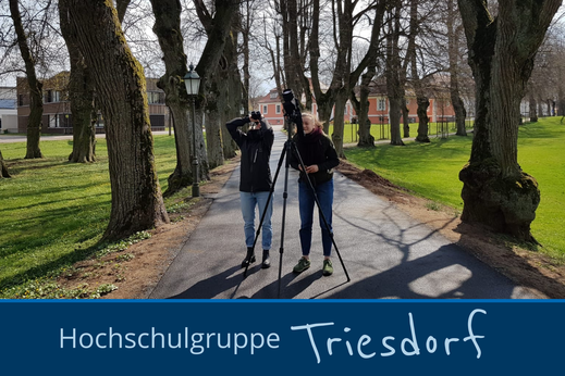 zwei Naturbegeisterte Fotografen bei der Arbeit