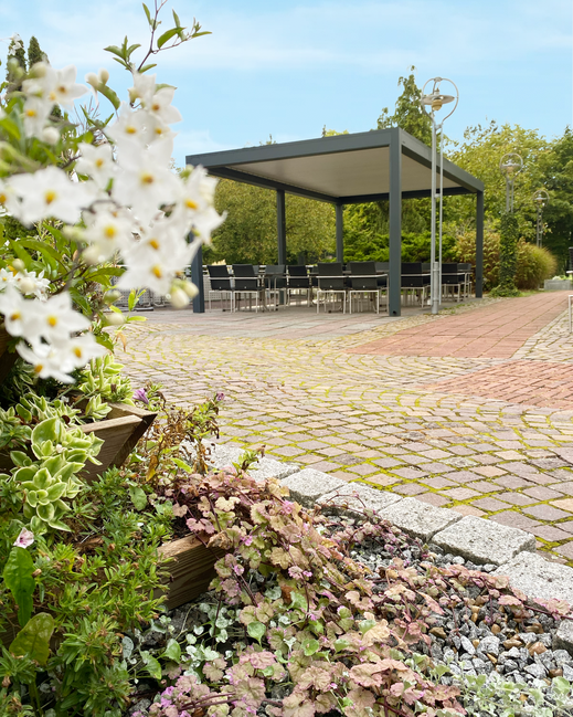 Terrassendach, Lamellendach in Bad Füssing, Niederbayern