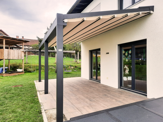 Terrassendach in Passau, Niederbayern