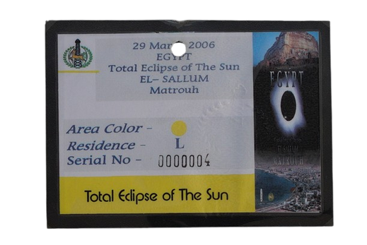 Acreditación de acceso eclipse 2026 Egipto