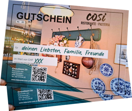 Restaurant Guschein Ristorante Pasteria cosi Solothurn