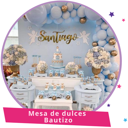 Etna energía Afectar Mesa de dulces para Bautizo - ᐅ Las más Elegantes Mesas de Dulces ❤️