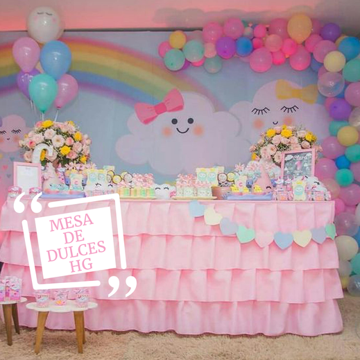 mesa de dulces para niña