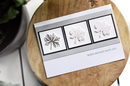 Stampin Up Trauerkarte Kraft der Natur Stempel Basteln Selbstgemacht Trauer