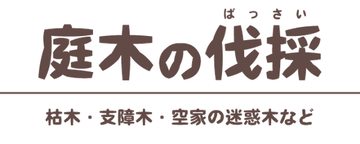 お庭の枯木や邪魔な支障木、空家の近所迷惑木を伐採・撤去・引き抜き・取り除き・処分｜浜松・湖西・磐田・豊橋