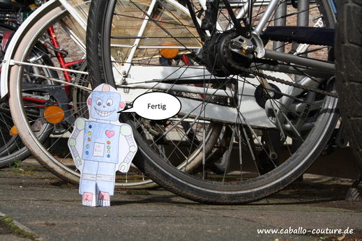 Roboter; Bastelidee; Roboter basteln; Caballo Couture; Roboter bauen; DIY Roboter; Fritz Fröhlich; Bastelidee Kinder