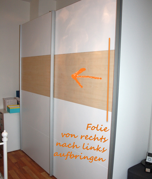 Schrank verschönern; Caballo Couture; Upcycling; Umzug; Möbel verschönern; Möbel upcyceln; DIY; Folie; Schrank mit Folie verschönern; Folie aufkleben
