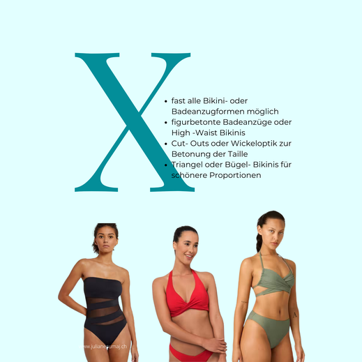 Diese Bikinis / Badeanzüge empfehle ich dem X-Typ