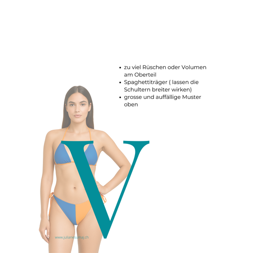 Diese Bikinis / Badeanzüge solltest du als du V-Typ vermeiden