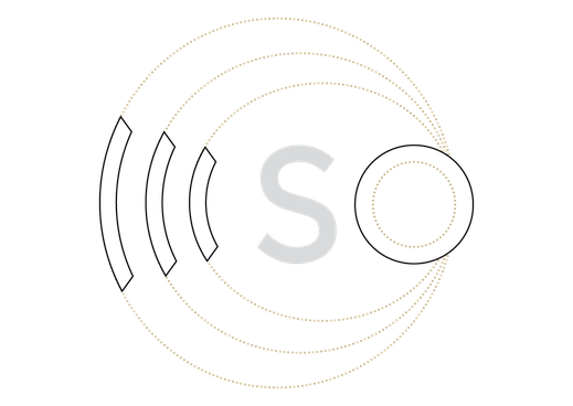 Konstruktionszeichnung: Logo Sonicsense