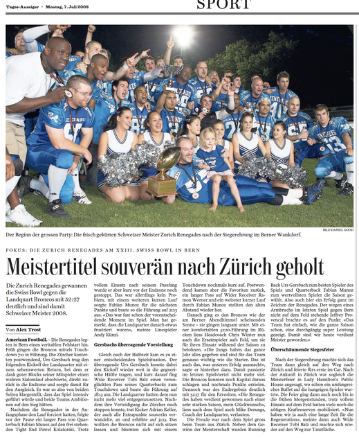 Tages-Anzeiger 2008
