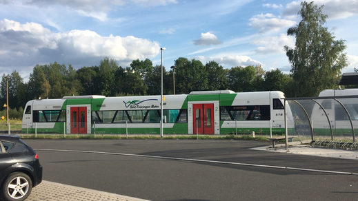 Ankunft in Eisfeld, Thüringen