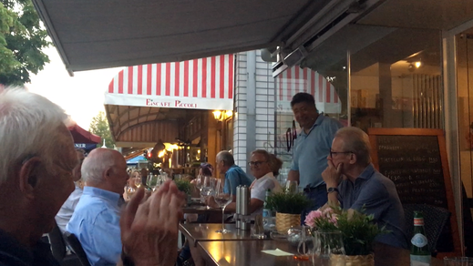 Abendessen beim singenden Italiener