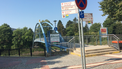 Brücke zur Weserinsel