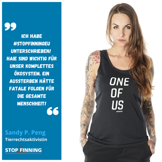 Sandy P.Peng Europäische Bürgerinitiative StopFinningEU