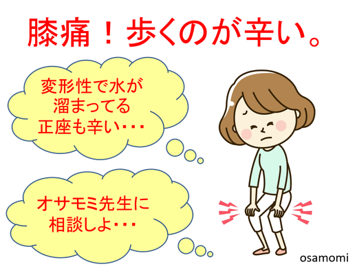 膝痛改善で圧倒的実績!昭島市のオサモミ整体院。拝島駅から無料送迎サービス。