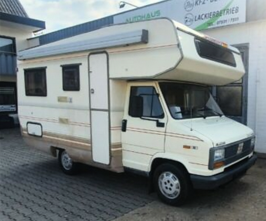 Ducato 280 Bj. 1988 mit Dethleffs Globetrotter-Aufbau RD 280