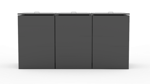 Mülltonnenboxen Ecoplus Flux sind mit wenigen Klicks online bestellbar.