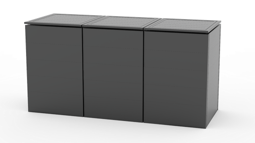 Mülltonnenbox Ecoplus Flux sind ohne Probleme im Internet bestellbar.