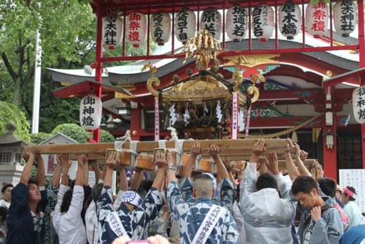 本社神輿, 連合神輿渡御,大崎,2018.8.26