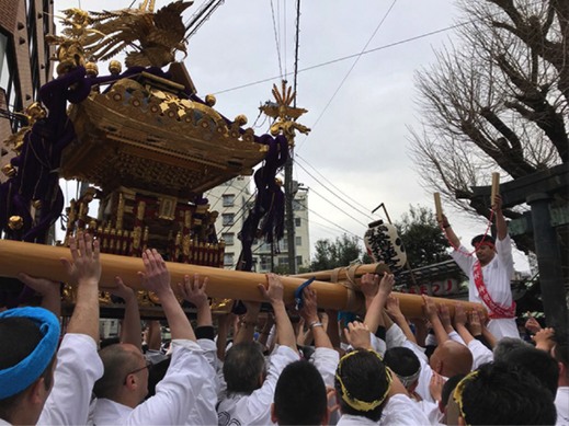湯島天神 梅まつり,2019.2.24,神輿渡御, 2020年は開催中止