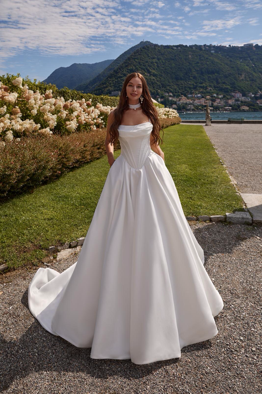 Amore Como Collection, Brautmode Berlin, Brautkleider Berlin, A-Linie Brautkleid,