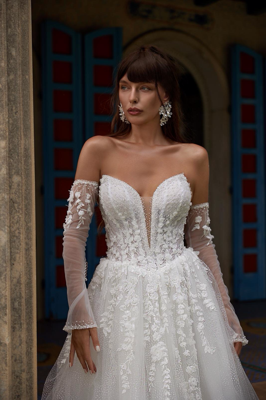 Amore Como Collection, Brautmode Berlin, Brautkleider Berlin, A-Linie Brautkleid,
