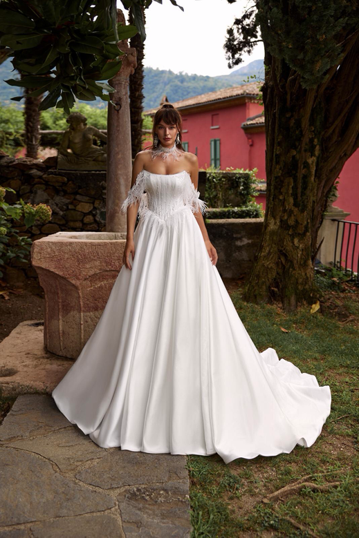Amore Como Collection, Brautmode Berlin, Brautkleider Berlin, A-Linie Brautkleid,