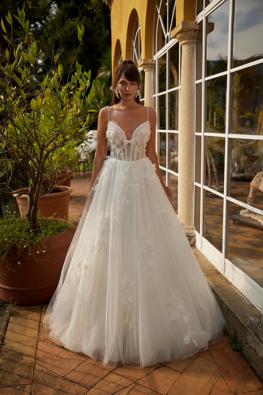 Amore Como Collection, Brautmode Berlin, Brautkleider Berlin, A-Linie Brautkleid,