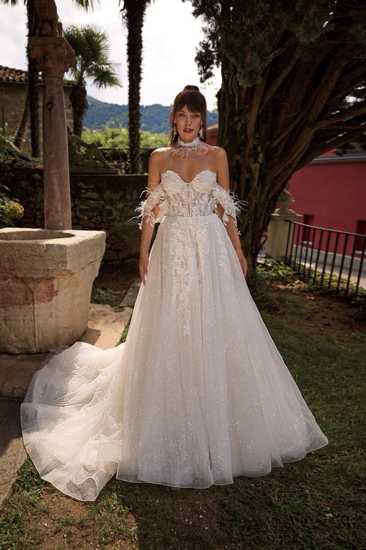 Amore Como Collection, Brautmode Berlin, Brautkleider Berlin, A-Linie Brautkleid,
