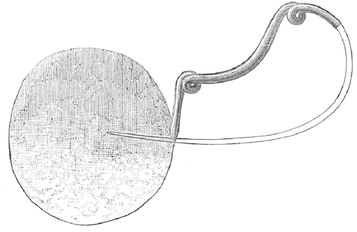 Type 2: Fibulae with spiral disc and serpentine form. Bronze Age Period V (1200-1100 BC) Italy.