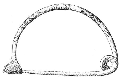 Fibulae from the Sicilian necropolis of Pantalica, from the 11th to the 8th century BC.