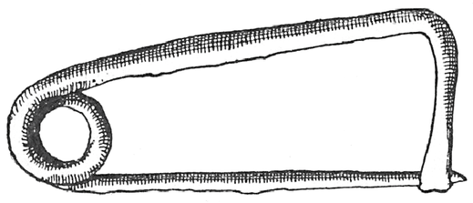 Fig. 1638. Violin bow fibula. Find spot: Cyprus. Modified Peschiera fibula. 13th–12th century BC.