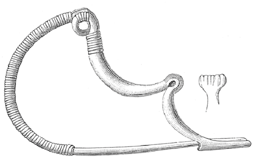 Fig. 378. Bronze. Find spot Vulci, province of Rome. Type 4 - Fibulae with pin catch and serpentine form
