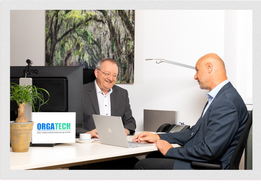 Team Orgatech im Bereich Unternehmensstrategie Wolfgang Oberchristl, Wilhelm Neuwirth