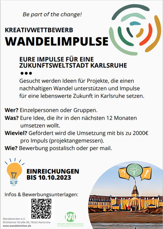 Poster Wandelimpuls Kreativwettbewerb