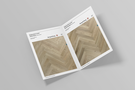 Parketthaus Scheffold Boden Parkett Berg & Berg Broschüre Stabparkett massive Schwedeneiche