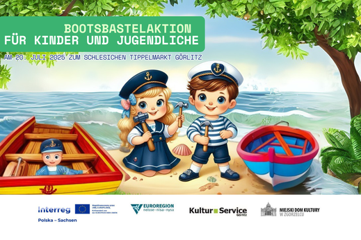 Kinder in Kapitän*innen-Kostüm mit Werkzeugen in den Händen