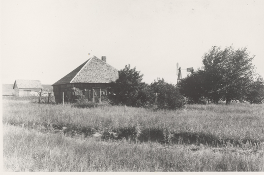 Maison en bottes de paille 1910 Nebraska (Nabraska state historical society)
