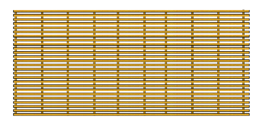 Rejilla de Fibra de Vidrio tipo Irving en Medida de 1.0 mt x 3.05 mt