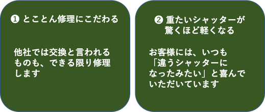重いシャッターが軽くなる。とことん修理にこだわるシャッター修理プロIKKI Group